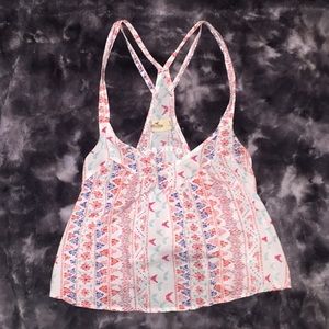 Hollister patterned strappy tank top